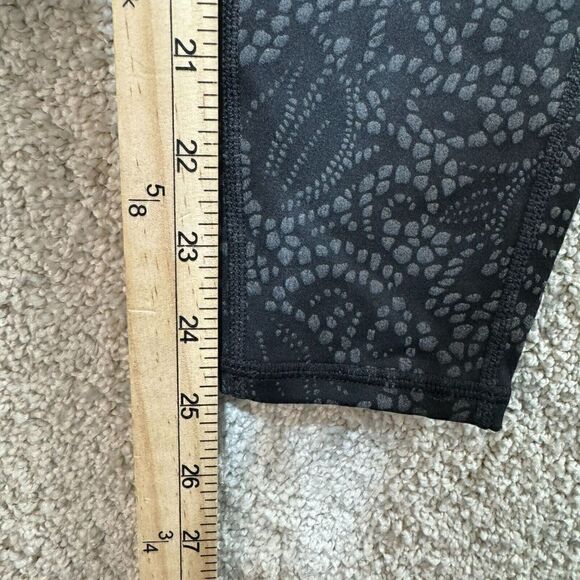 Athleta Contender Reflective 7/8 Tight Womens XXS Black Side Zip Pockets Legging - Picture 10 of 16